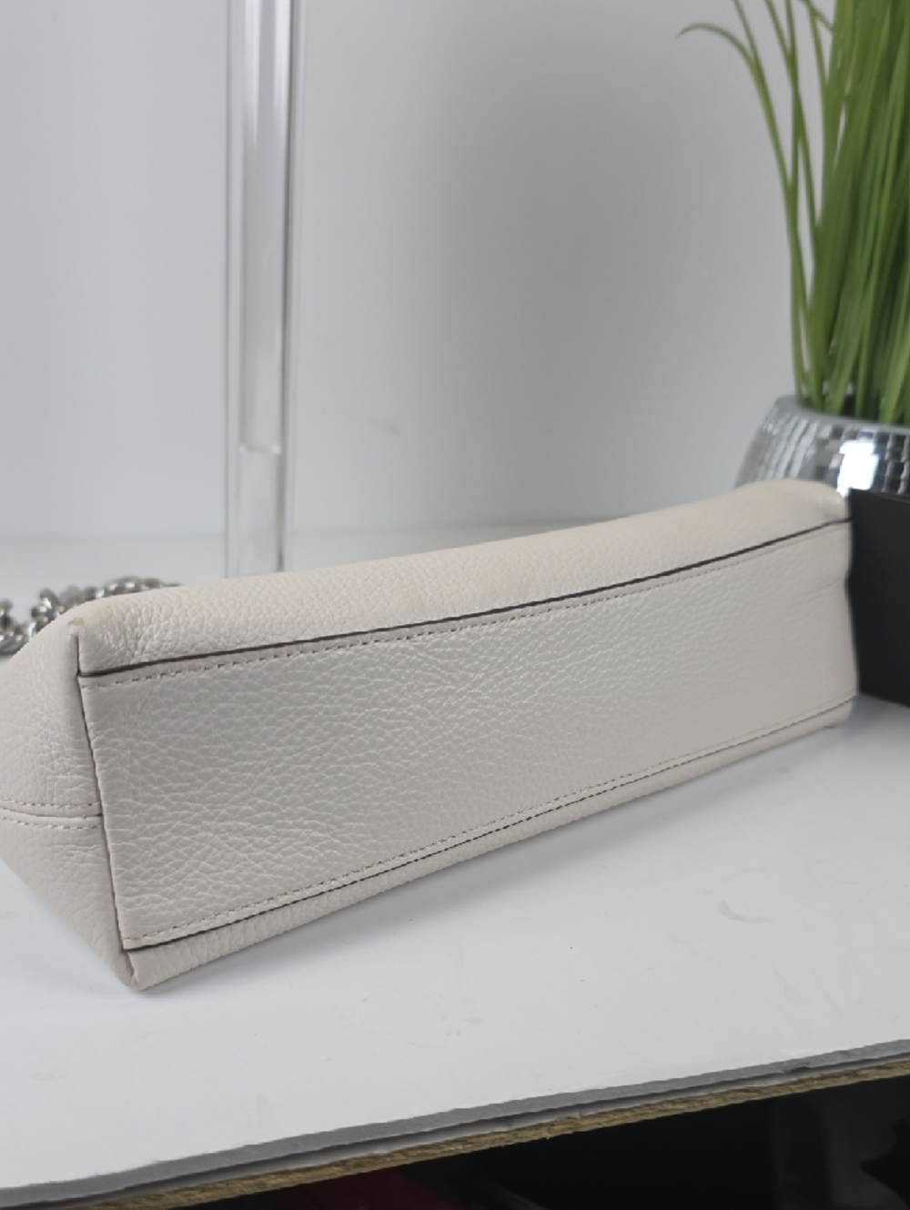 Coach Charlotte Hobo White Ivory Shoulder Hand Bag - Picture 8 of 13